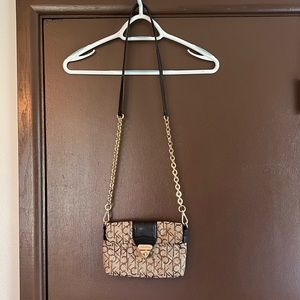 Tan Calvin Klein crossbody